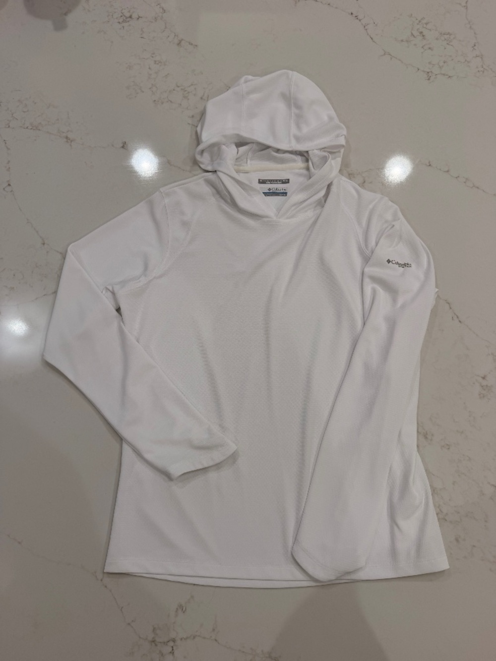 Columbia PFG Omni-Shade White Hooded Sun Shirt – Women’s XL